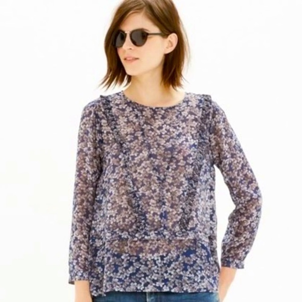 Madewell Handkerchief Floral print long Sleeve Top
